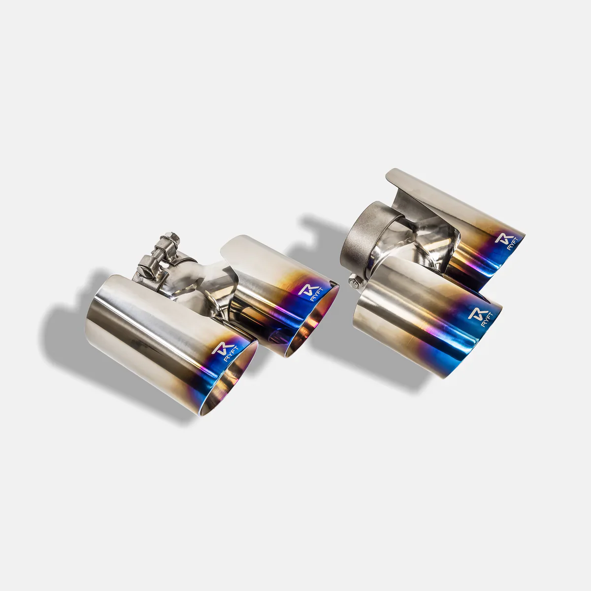 Ryft Porsche (991) 911 Turbo Titanium Performance Exhaust w/ Blue Titanium Tips