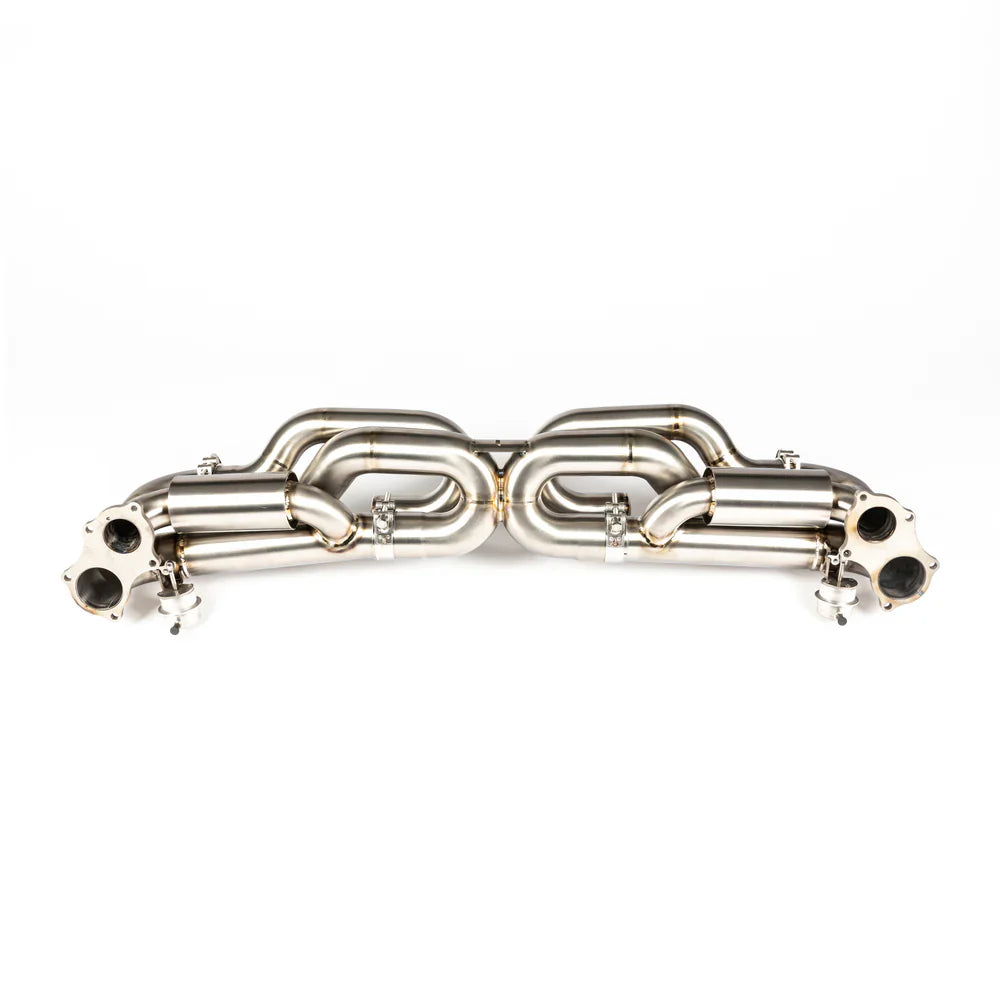 JCR | Porsche 718 GT4 / SPYDER / GTS 4.0 TITANIUM VALVED RACE PIPE (SILENCED)