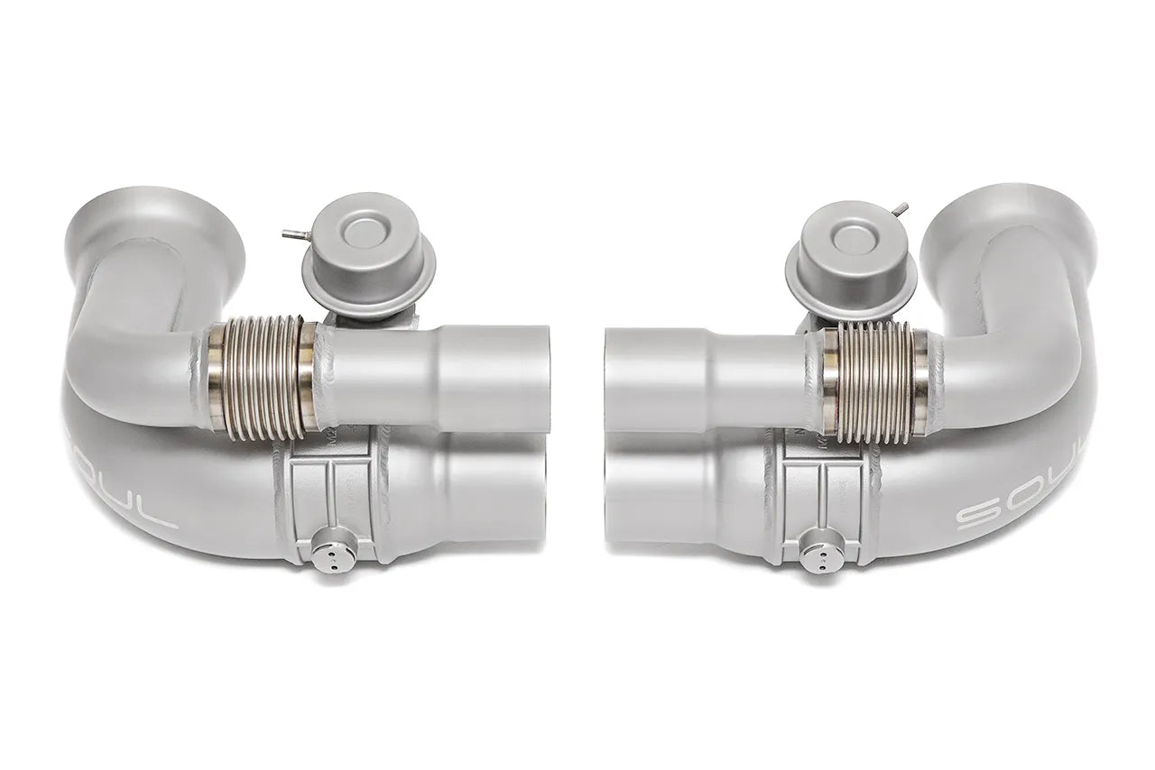 Porsche 991 GT3 / GT3 RS / 911R SOUL Valved Side Muffler Bypass Pipes