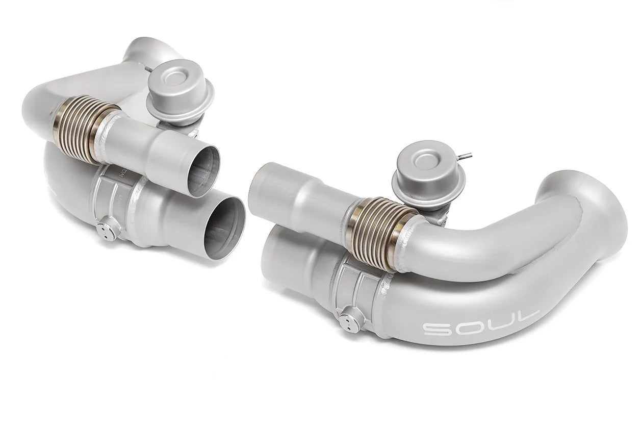 Porsche 991 GT3 / GT3 RS / 911R SOUL Valved Side Muffler Bypass Pipes