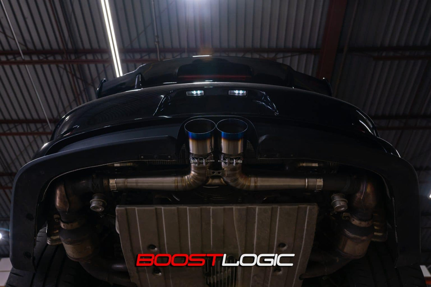 Boost Logic Titanium Center Muffler for Porsche 991 GT3