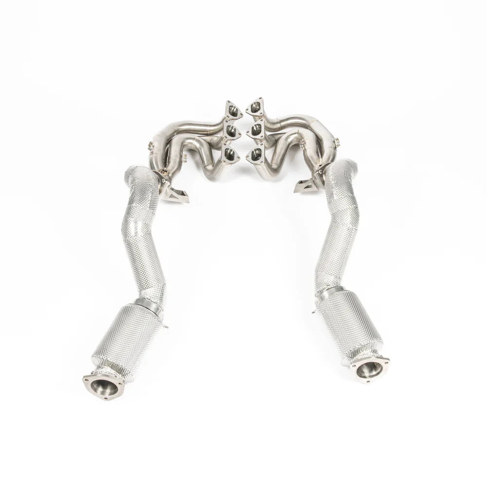 JCR | Porsche 718 GT4 RS INCONEL RACE MANIFOLDS & TITANIUM LINK PIPES (SILENCED)