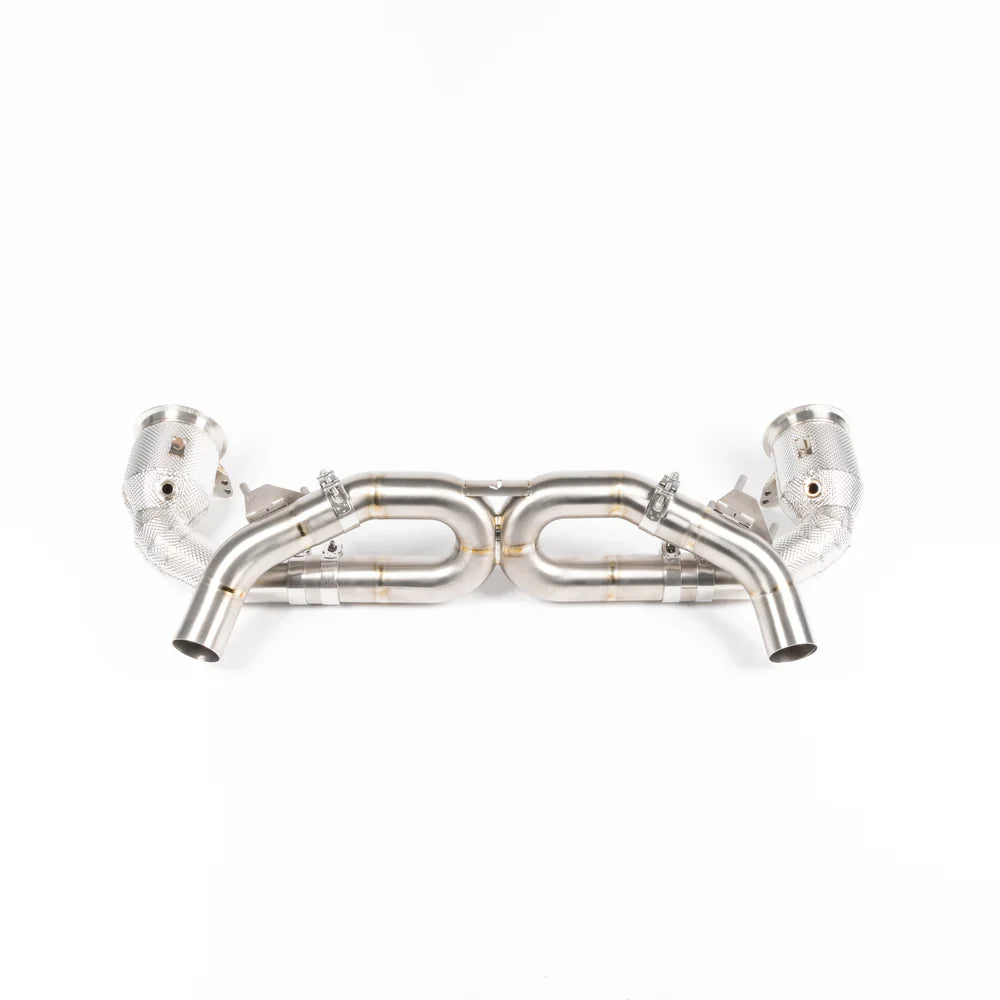 JCR | Porsche 992 CARRERA / TURBO TITANIUM RACE PIPE (NON SILENCED / HEAT SHIELDED RACE CATS)