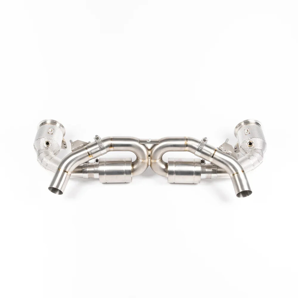 JCR | Porsche 992 CARRERA / TURBO TITANIUM RACE PIPE (SILENCED / HEAT SHIELDED RACE CATS)