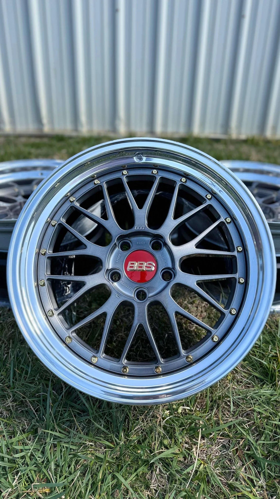 BBS LM227 / LM228 - 19" Staggered - 5x120 (3-piece) (Brushed)
