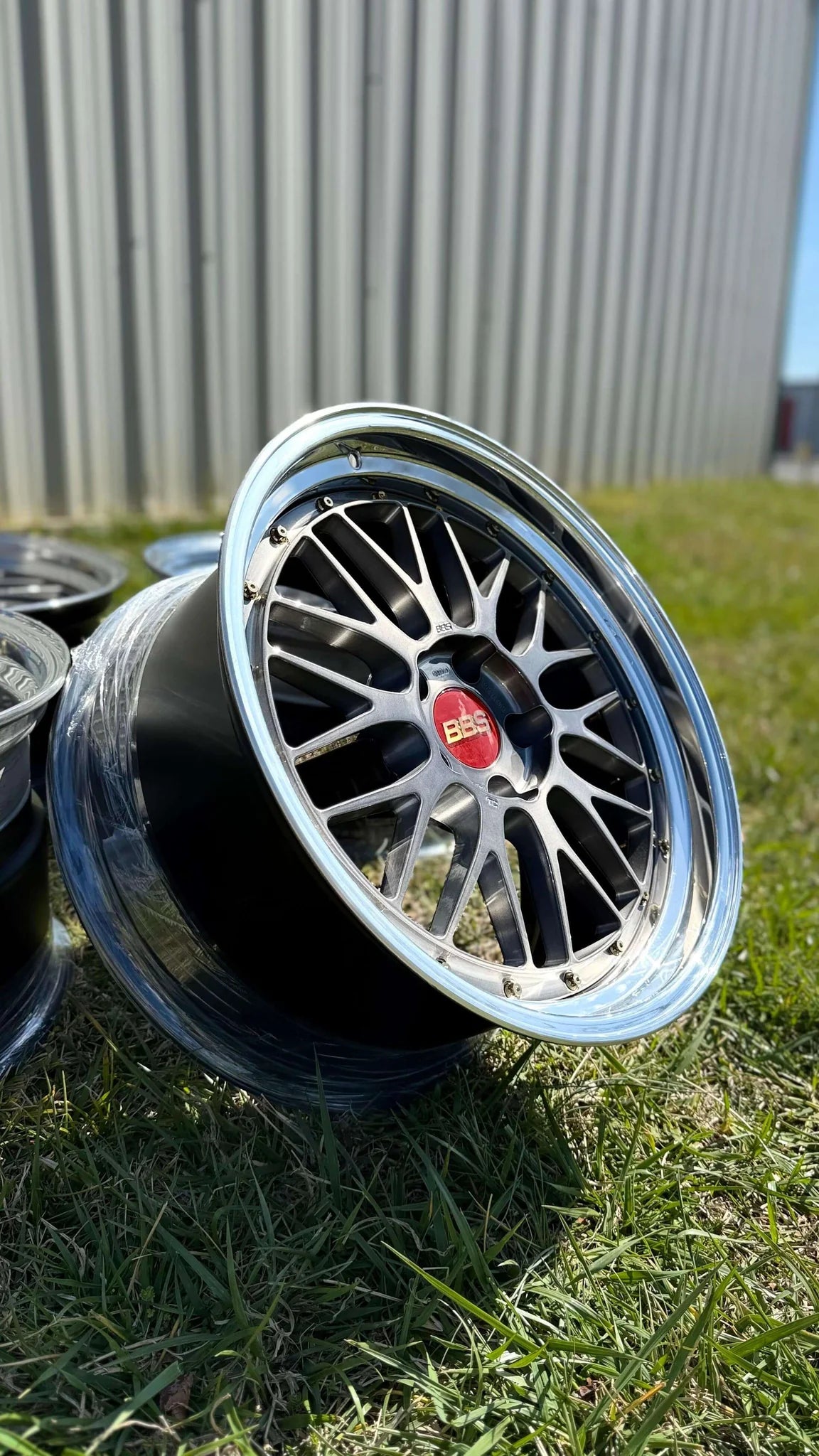 BBS LM227 / LM228 - 19" Staggered - 5x120 (3-piece) (Brushed)
