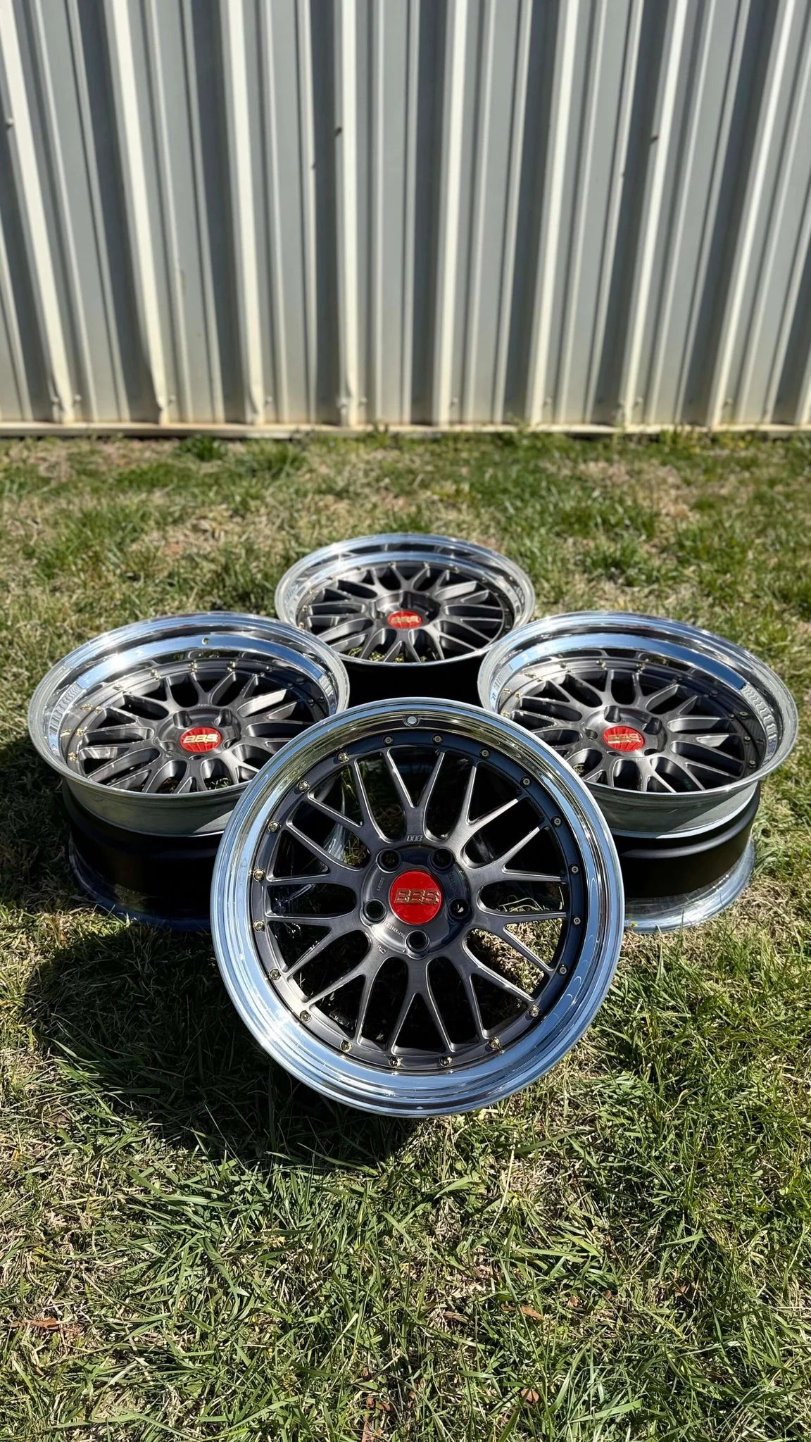 BBS LM227 / LM228 - 19" Staggered - 5x120 (3-piece) (Brushed)