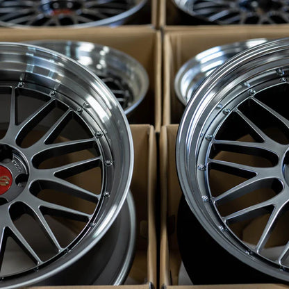 BBS LM 20x9.5 +8, 20x10.5 +15 5x112 Diamond Black (SET)