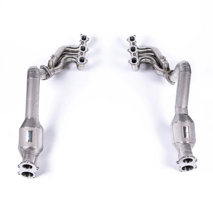 JCR | Porsche 718 GT4 / SPYDER / GTS 4.0 INCONEL RACE MANIFOLD & LINK PIPES (RACE CATS)