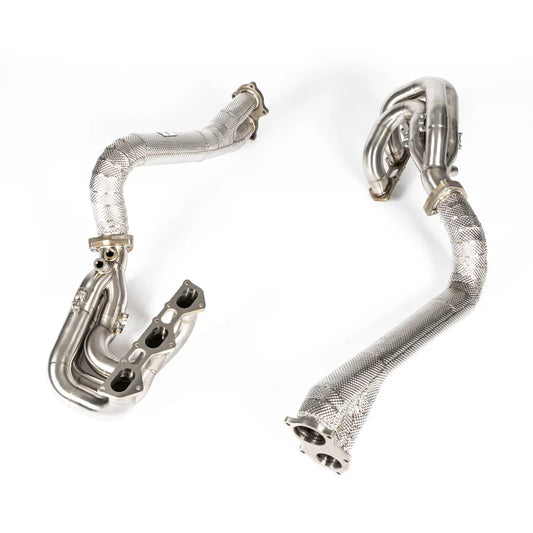 JCR | Porsche 718 GT4 / SPYDER / GTS 4.0 INCONEL RACE MANIFOLD & TITANIUM LINK PIPES (NON SILENCED)