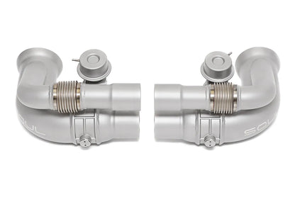 Porsche 991 GT3 / GT3 RS / 911R SOUL Valved Side Muffler Bypass Pipes