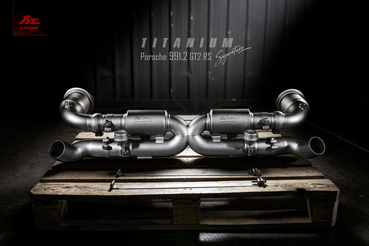 FI Exhaust | Porsche 991.2 GT2 RS | 80mm Full FI Version | Titanium Signature Series | 2017-2019