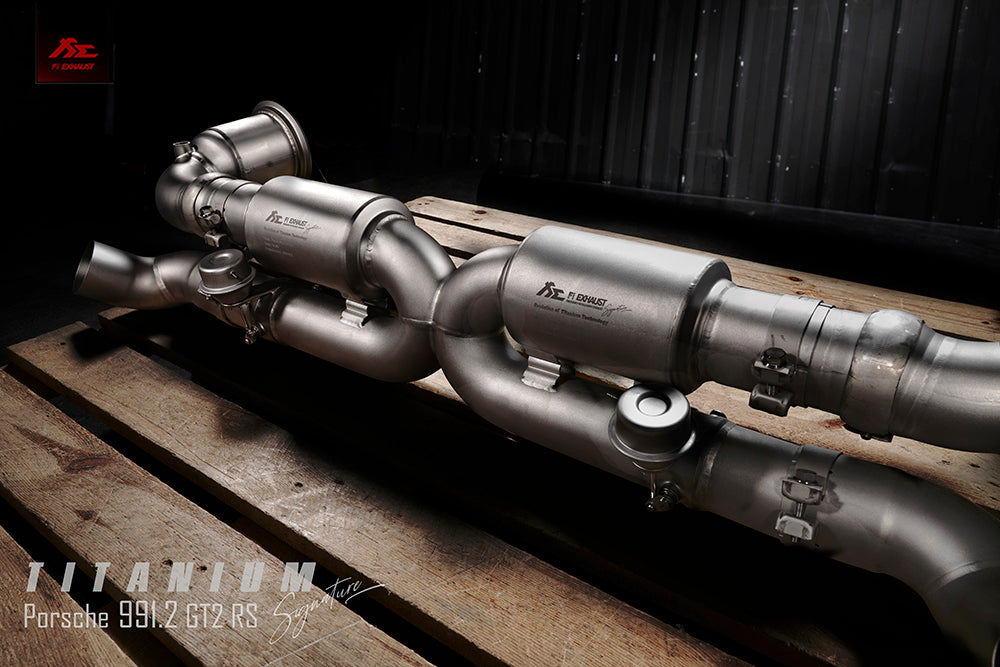 FI Exhaust | Porsche 991.2 GT2 RS | 80mm Full FI Version | Titanium Signature Series | 2017-2019