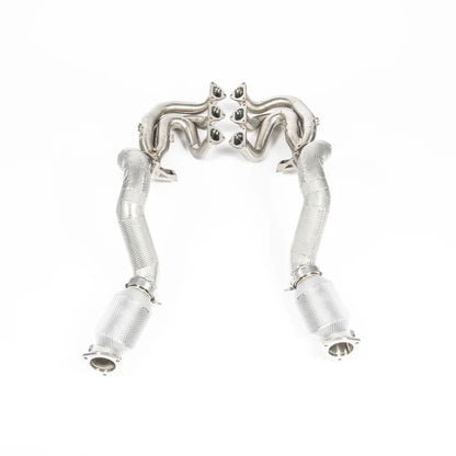JCR | Porsche 718 GT4 RS INCONEL RACE MANIFOLDS & TITANIUM LINK PIPES (RACE CATS)