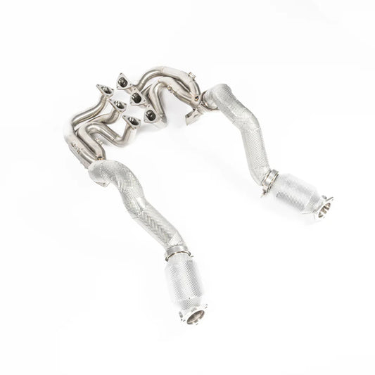 JCR | Porsche 718 GT4 RS INCONEL RACE MANIFOLDS & TITANIUM LINK PIPES (RACE CATS)