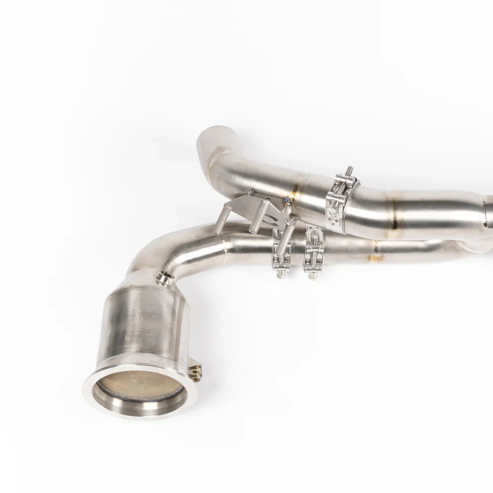 JCR | Porsche 992 CARRERA / TURBO TITANIUM RACE PIPE (NON SILENCED / RACE CATS)