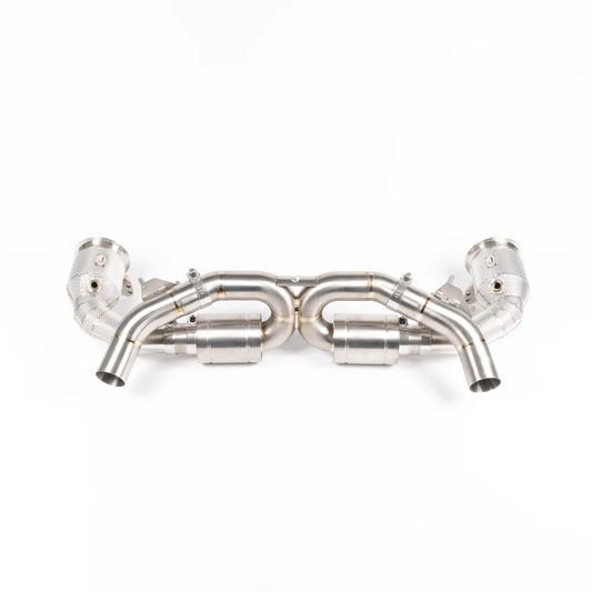 JCR | Porsche 992 CARRERA / TURBO TITANIUM RACE PIPE (SILENCED / HEAT SHIELDED RACE CATS)