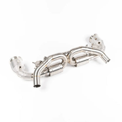 JCR | Porsche 992 CARRERA / TURBO TITANIUM RACE PIPE (SILENCED / HEAT SHIELDED RACE CATS)