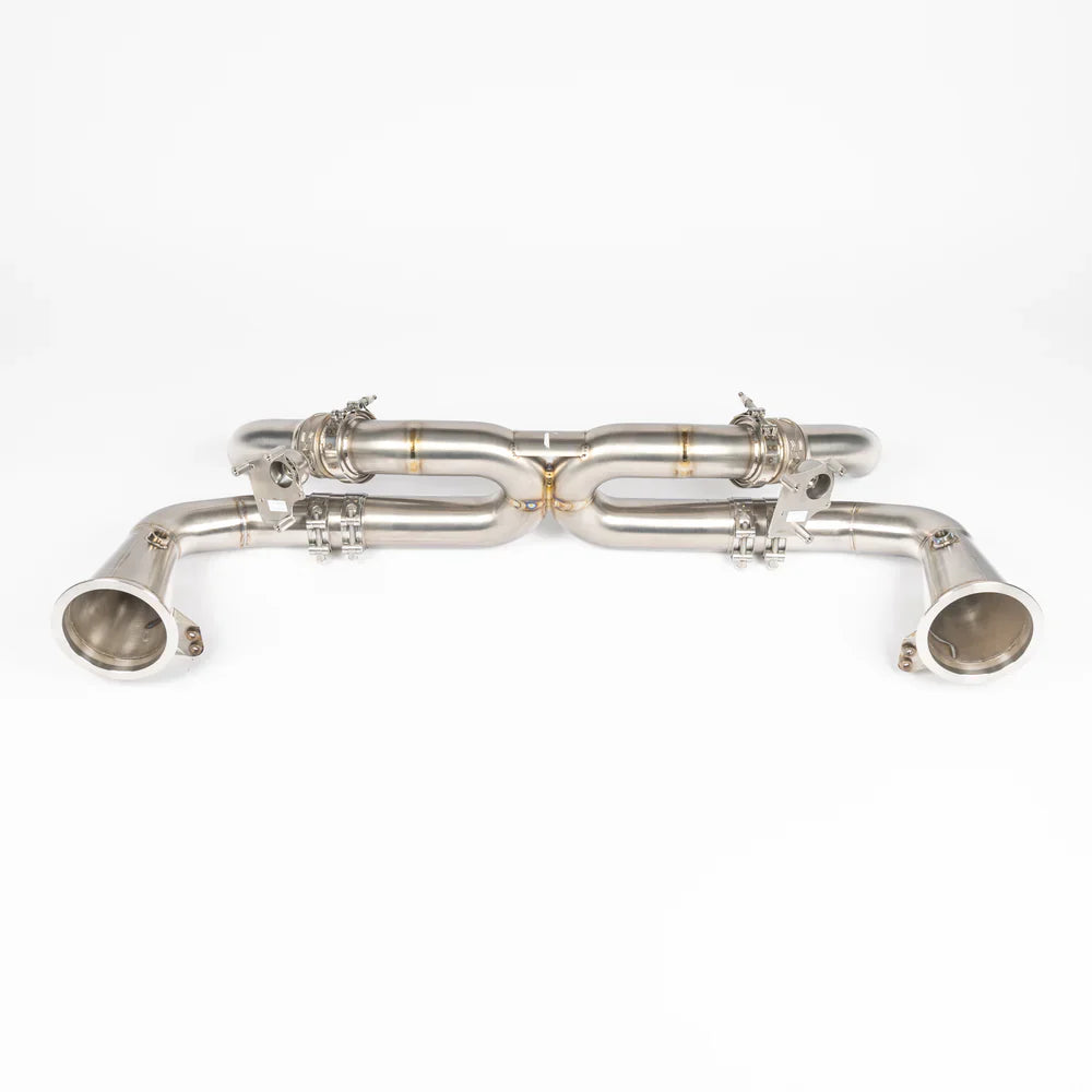 JCR | Porsche 992 CARRERA /TURBO TITANIUM RACE PIPE (VALVED / CAT DELETES)