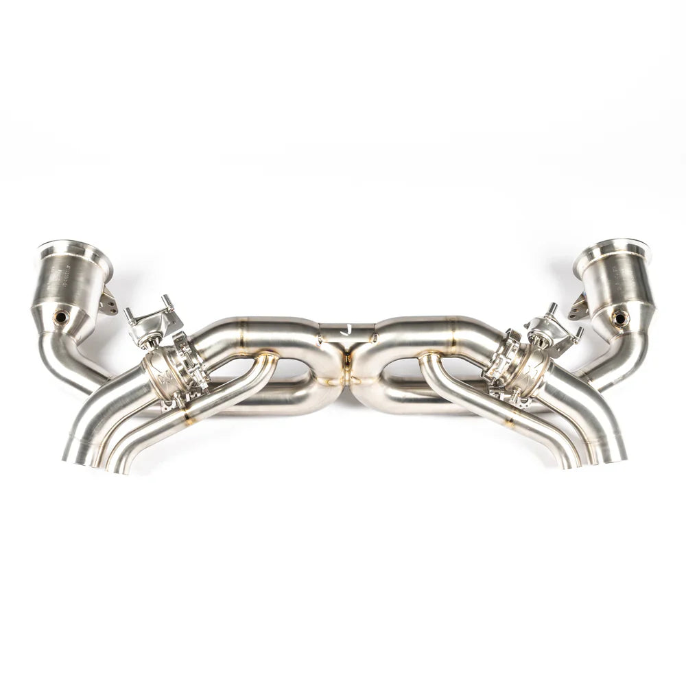JCR | Porsche 992 CARRERA / TURBO TITANIUM RACE PIPE (VALVED / RACE CATS)