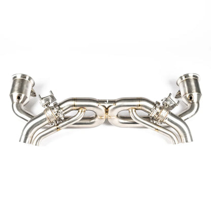 JCR | Porsche 992 CARRERA / TURBO TITANIUM RACE PIPE (VALVED / RACE CATS)