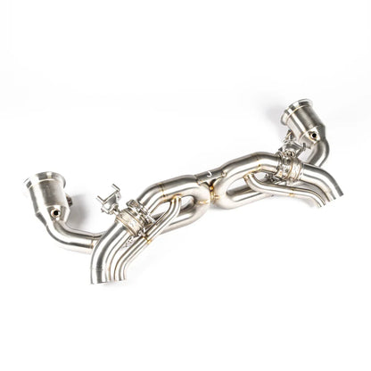 JCR | Porsche 992 CARRERA / TURBO TITANIUM RACE PIPE (VALVED / RACE CATS)
