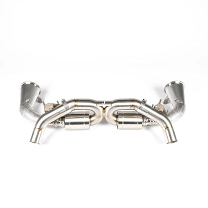 JCR | Porsche 992 CARRERA / TURBO TITANIUM RACE PIPE (SILENCED / HEAT SHIELDED CAT DELETES)