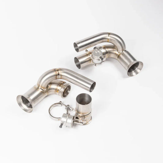 JCR | Porsche 991 / 997 GT3 TITANIUM SIDE SILENCER BYPASS (VALVED)