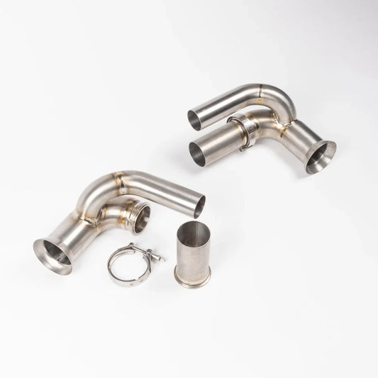 JCR | Porsche 991 / 997 GT3 TITANIUM SIDE SILENCER BYPASS (NON VALVED)