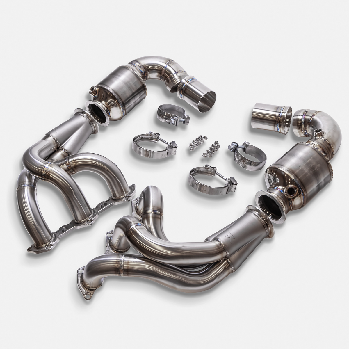 Ryft Porsche 992 GT3 / GT3RS Hybrid Inconel | Stainless Long Tube Headers w/ HJS 200 Sport Cats