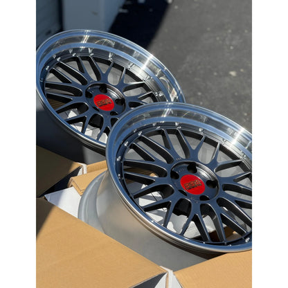 BBS LM 19x9.5 +22, 19x11 +37 5x120 Diamond Black (SET)