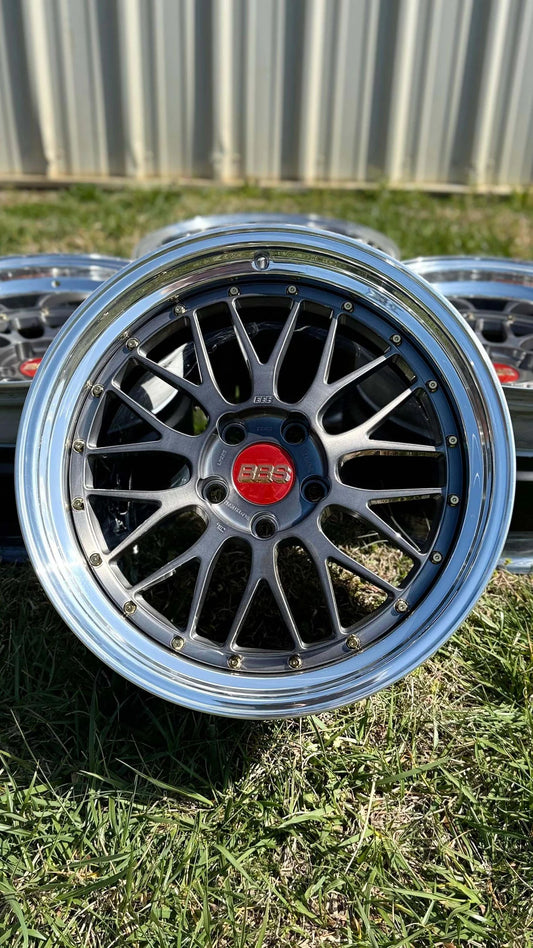BBS LM227 / LM228 - 19" Staggered - 5x120 (3-piece) (Brushed)